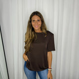 T-SHIRT OMBREIRAS CASTANHA