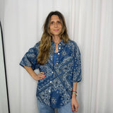 CAMISA BANDANAS AZUL