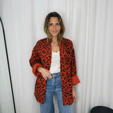 KIMONO ANIMAL PRINT VERMELHO