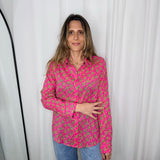 CAMISA ROSA ESTAMPADA