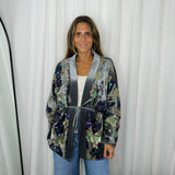 KIMONO VELUDO COM LANTEJOULAS
