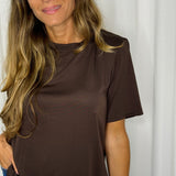 T-SHIRT OMBREIRAS CASTANHA