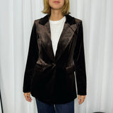 BLAZER CASTANHO VELUDO