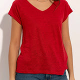 T-SHIRT LINHO VERMELHO
