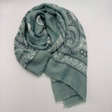 ECHARPE BANDANAS VERDE ÁGUA