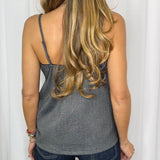 TOP CINZA COM RENDA