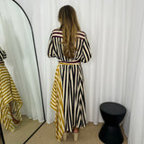 VESTIDO ASSIMÉTRICO RISCAS