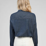 CAMISA JEANS FOLHOS