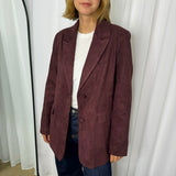 BLAZER NOBUCK BORDEAUX