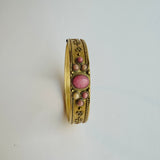 PULSEIRA FINA PEDRAS ROSA