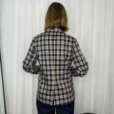 BLAZER XADREZ AZUL MARINHO