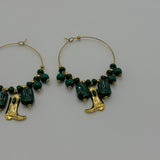 ARGOLAS PENDENTES VERDES