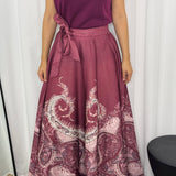 SAIA BORDEAUX ESTAMPADA