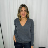 CAMISOLA 100% CASHMERE CINZA
