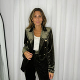 BLAZER VELUDO VERDE SECO