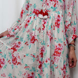 VESTIDO CAMISEIRO BRANCO ESTAMPADO FLORES