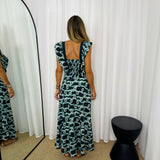 CONJUNTO TOP E SAIA AZUL