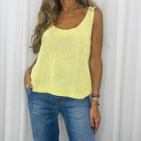TOP MALHA AMARELO