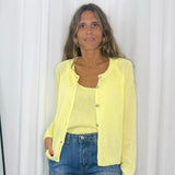 CARDIGAN MALHA AMARELO