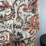 BLAZER MANGA CURTA ESTAMPADO COM BORDADOS