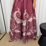 SAIA BORDEAUX ESTAMPADA