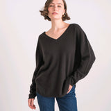 CAMISOLA LARGA 100% CASHMERE CHOCOLATE