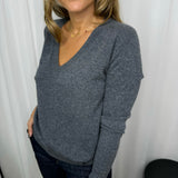 CAMISOLA 100% CASHMERE CINZA