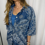 CAMISA BANDANAS AZUL