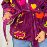 KIMONO VELUDO BORDADOS