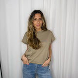 T-SHIRT BEGE ESTAMPADO