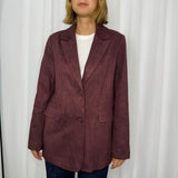 BLAZER NOBUCK BORDEAUX