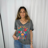 T-SHIRT CINZA NATURE