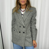 BLAZER TWEED CINZA
