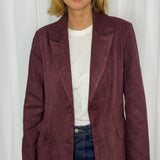 BLAZER NOBUCK BORDEAUX