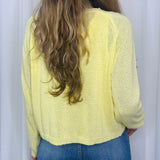 CARDIGAN MALHA AMARELO