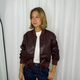 CASACO BOMBER BORDEAUX