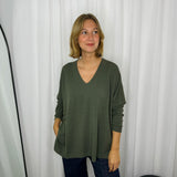 CAMISOLA DECOTE CANELADO VERDE