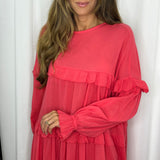 VESTIDO ALGODÃO ROSA