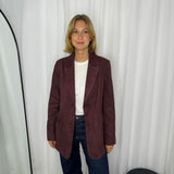 BLAZER NOBUCK BORDEAUX