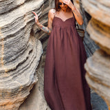VESTIDO CASTANHO
