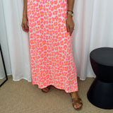 VESTIDO ALGODÃO ANIMAL PRINT NEON