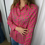 CAMISA ROSA ESTAMPADA