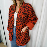 KIMONO ANIMAL PRINT VERMELHO