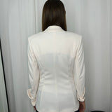 BLAZER BRANCO COM CETIM