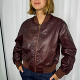CASACO BOMBER BORDEAUX