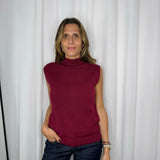 TOP MEIA GOLA BORDEAUX