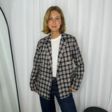 BLAZER XADREZ AZUL MARINHO