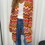 KIMONO TRICOT TELHA