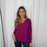 CAMISOLA MALHA ROSA FÚCSIA