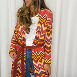 KIMONO TRICOT TELHA